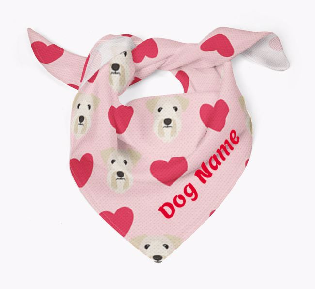 'Heart Pattern' - Personalised {breedFullName} Bandana